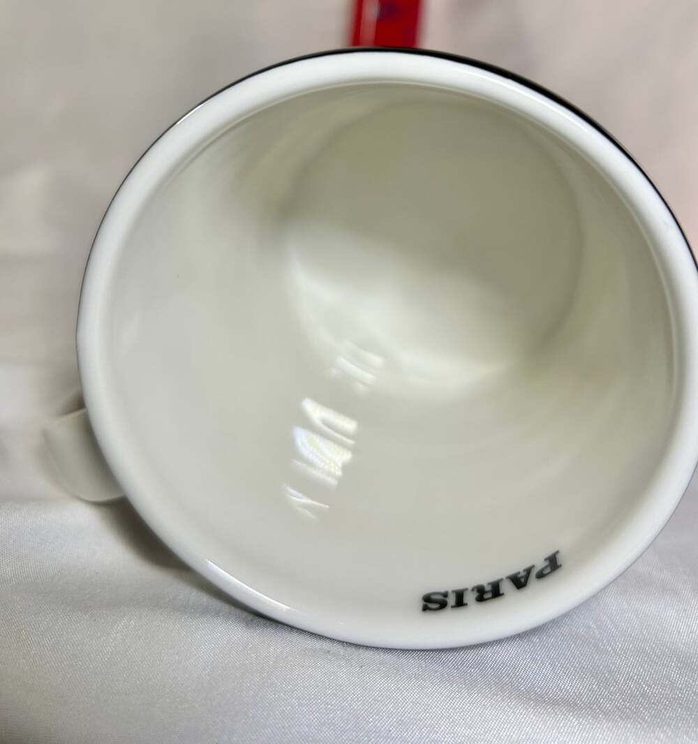 Starbucks Paris 3D Relief Collector Series Mug 16oz B/W Skyline 2011 READ - Picture 8 of 12